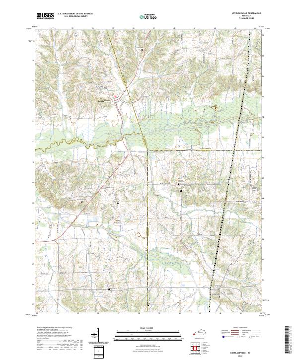 US Topo 7.5-minute map for Lovelaceville KY