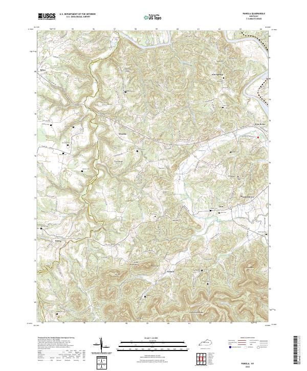 US Topo 7.5-minute map for Panola KY