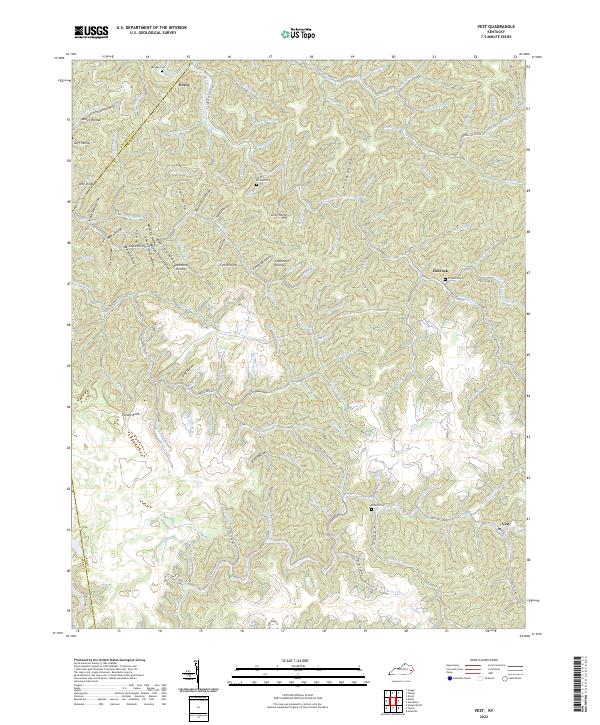 US Topo 7.5-minute map for Vest KY