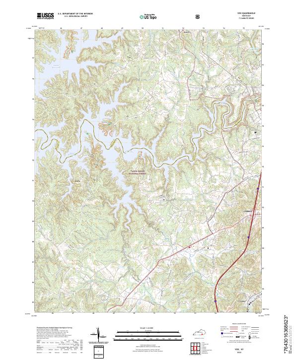 US Topo 7.5-minute map for Vox KY