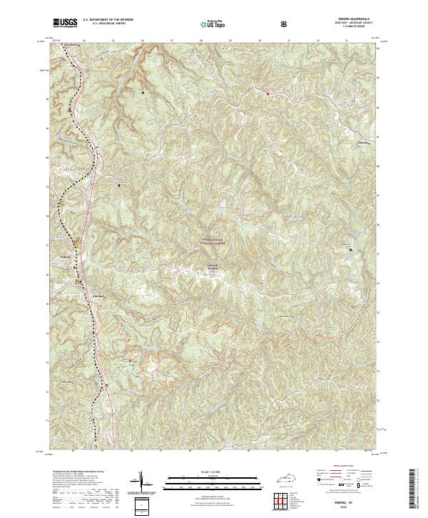 US Topo 7.5-minute map for Wiborg KY
