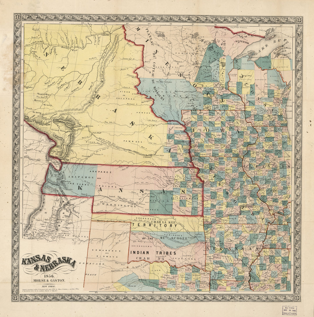 Kansas &amp; Nebraska, 1856