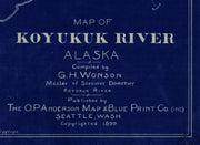 Map of Koyukuk River, Alaska - 1899