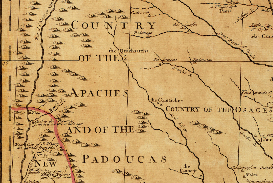 A Map of Louisiana and the River Mississippi, 1721
