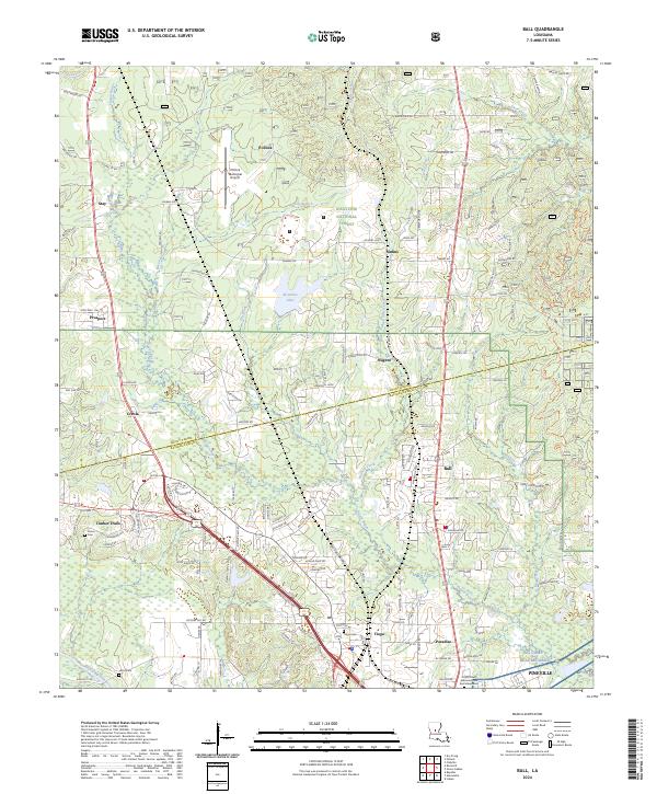 US Topo 7.5-minute map for Ball LA