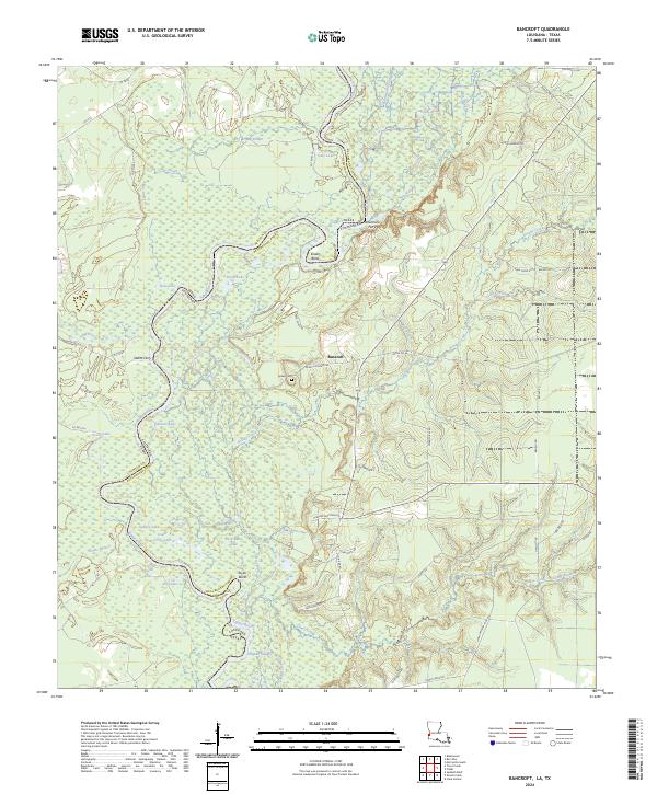 US Topo 7.5-minute map for Bancroft LATX