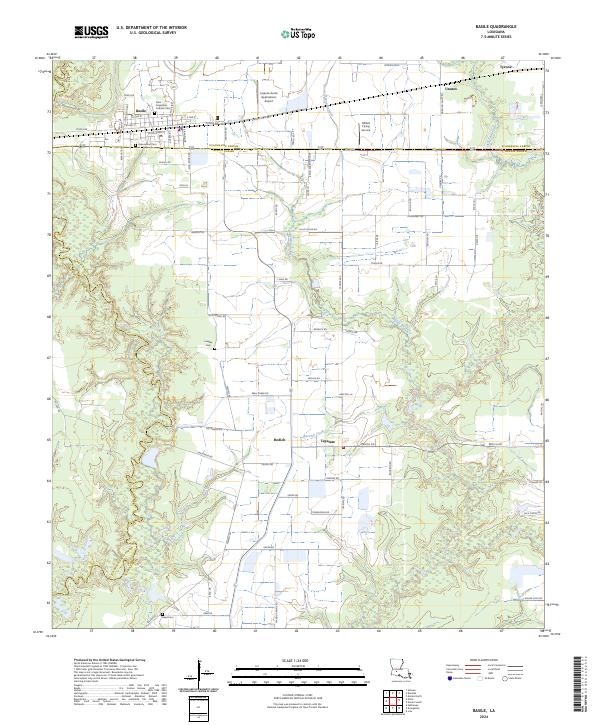 US Topo 7.5-minute map for Basile LA