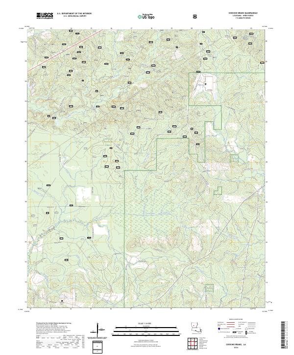 US Topo 7.5-minute map for Coochie Brake LA