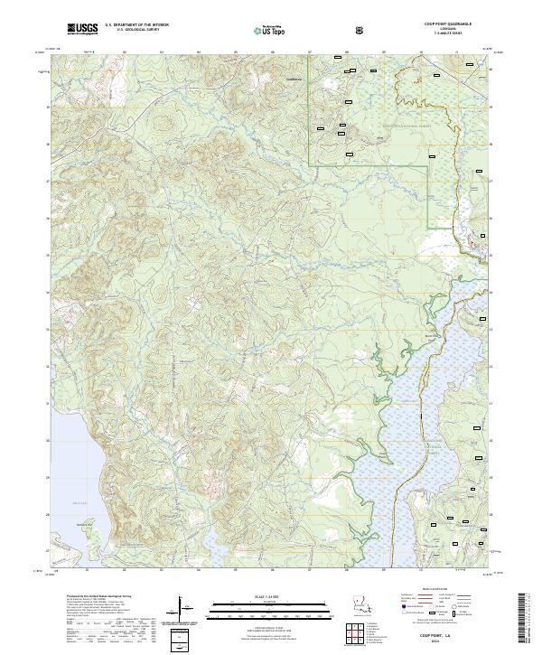 US Topo 7.5-minute map for Coup Point LA