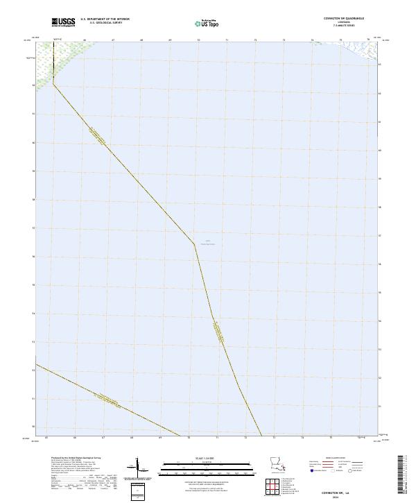US Topo 7.5-minute map for Covington SW LA