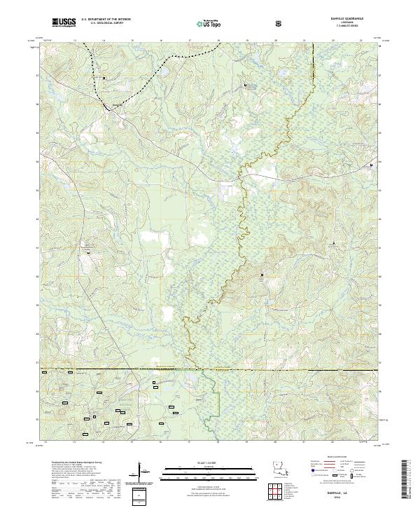 US Topo 7.5-minute map for Danville LA