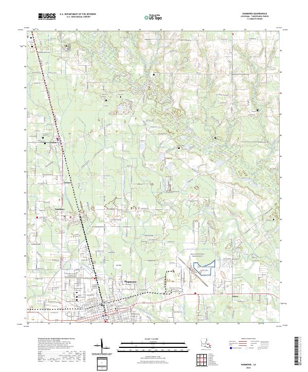 US Topo 7.5-minute map for Hammond LA