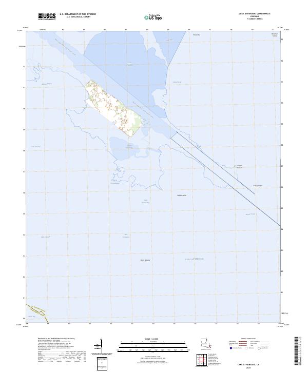 US Topo 7.5-minute map for Lake Athanasio LA