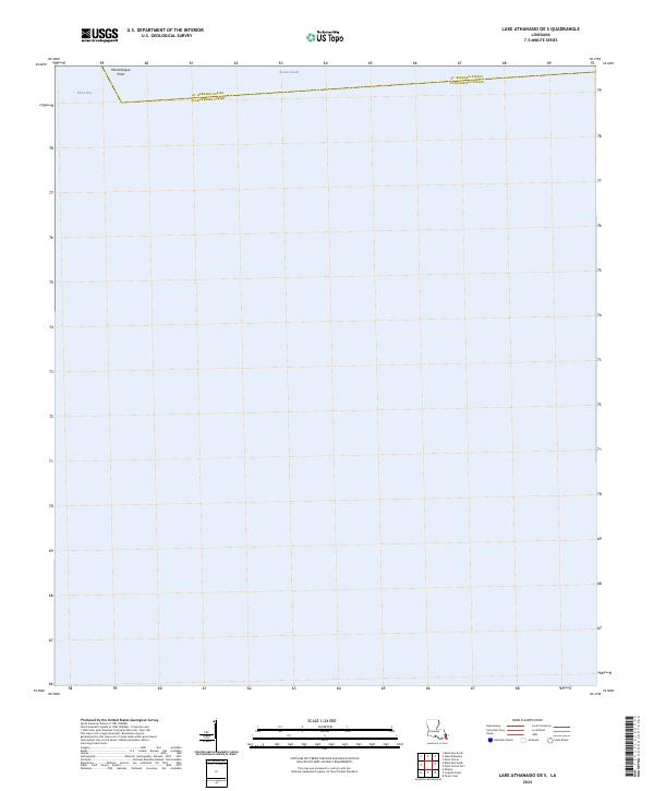 US Topo 7.5-minute map for Lake Athanasio OE S LA
