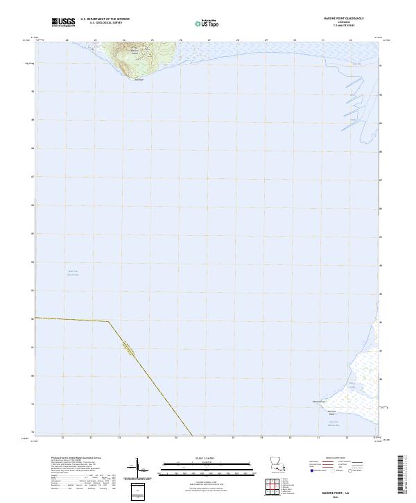 US Topo 7.5-minute map for Marone Point LA