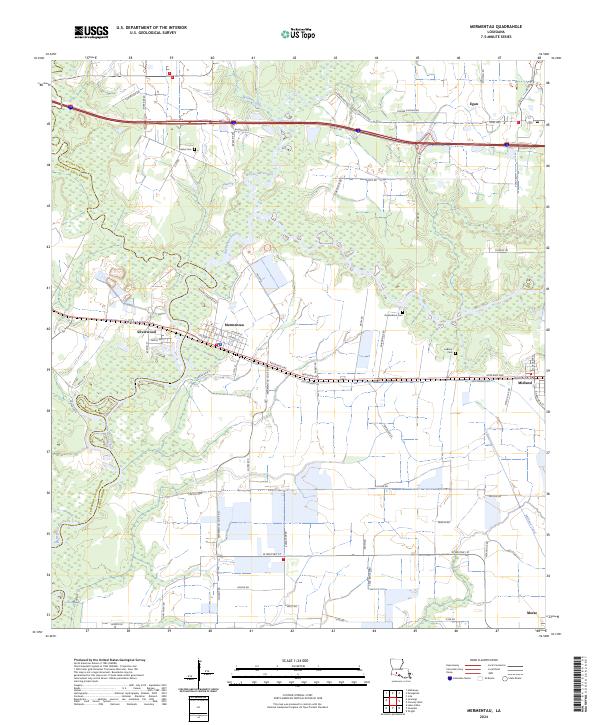 US Topo 7.5-minute map for Mermentau LA