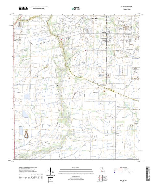 US Topo 7.5-minute map for Milton LA