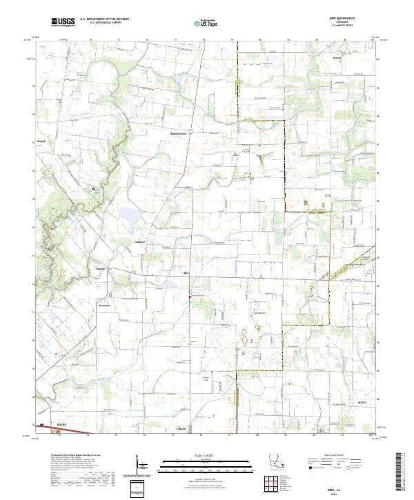 US Topo 7.5-minute map for Mire LA