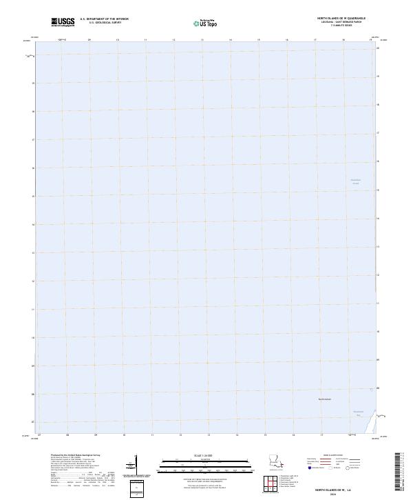 US Topo 7.5-minute map for North Islands OE W LA