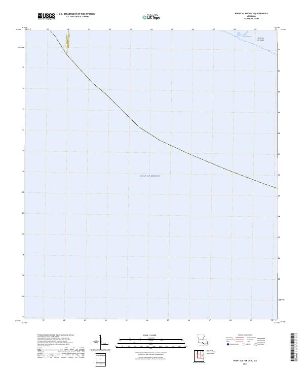 US Topo 7.5-minute map for Point au Fer OE S LA