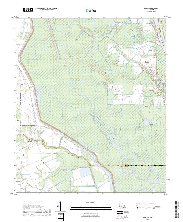 US Topo 7.5-minute map for Portage LA