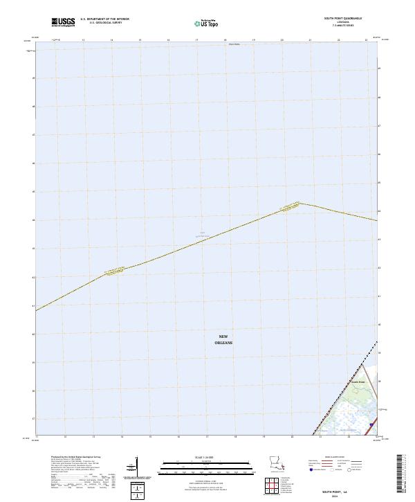 US Topo 7.5-minute map for South Point LA
