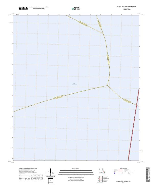 US Topo 7.5-minute map for Spanish Fort NE OE W LA