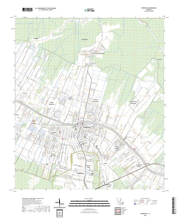 US Topo 7.5-minute map for Thibodaux LA