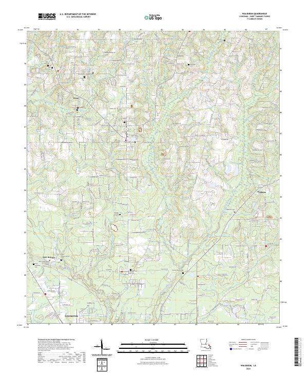 US Topo 7.5-minute map for Waldheim LA
