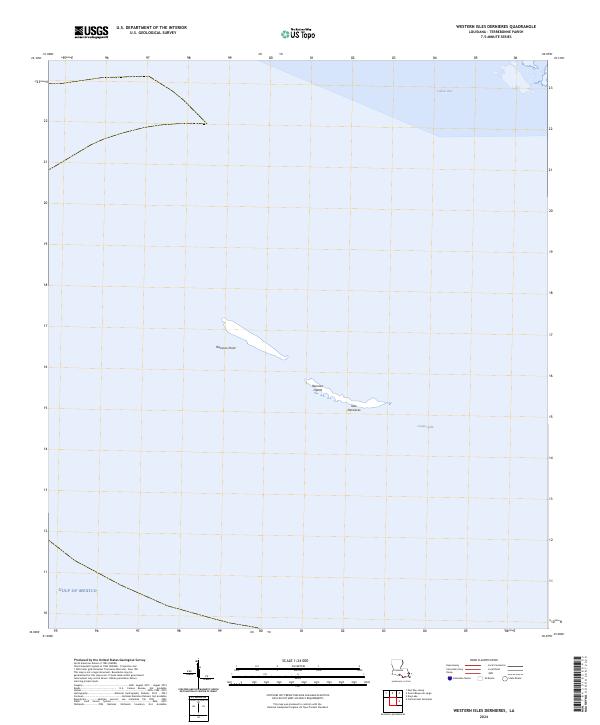 US Topo 7.5-minute map for Western Isles Dernieres LA