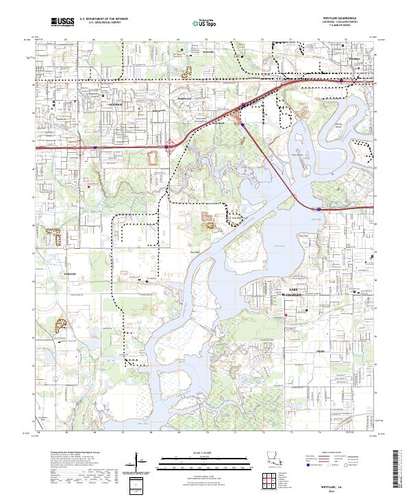 US Topo 7.5-minute map for Westlake LA