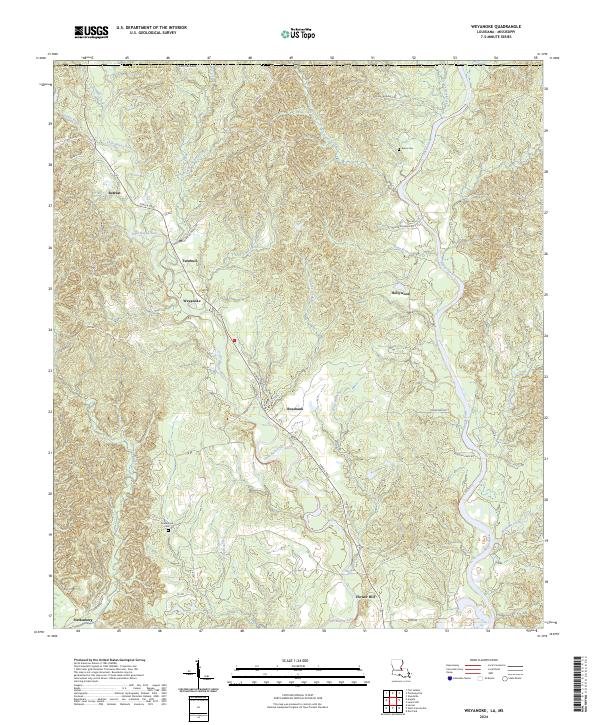 US Topo 7.5-minute map for Weyanoke LAMS