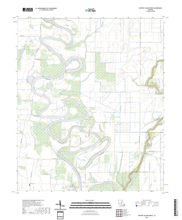 US Topo 7.5-minute map for Whitney Island North LA