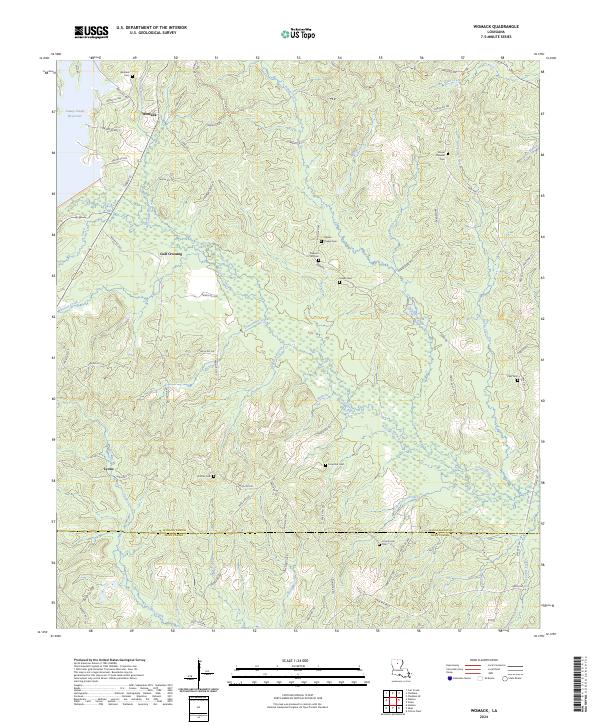 US Topo 7.5-minute map for Womack LA