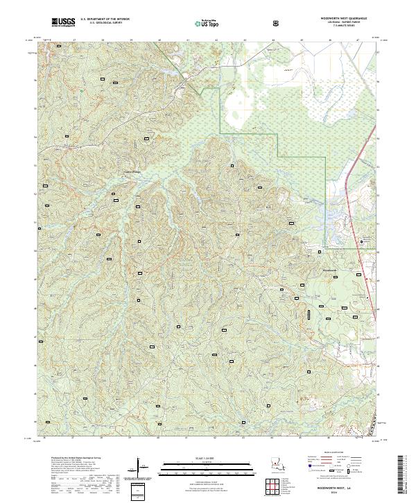 US Topo 7.5-minute map for Woodworth West LA