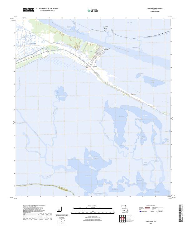 US Topo 7.5-minute map for Yscloskey LA