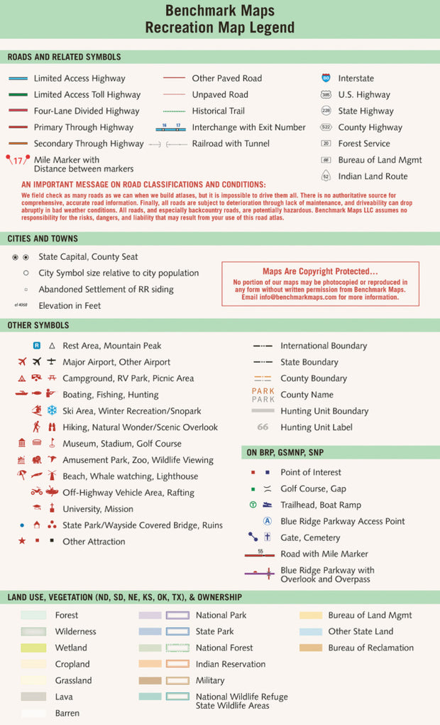 Utah Recreation Map by Benchmark Maps