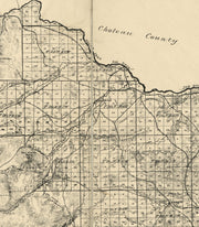Topographical Map of Lewis and Clarke County, Montana, 1890