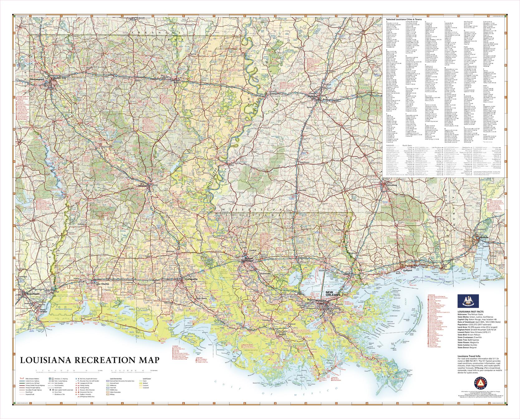 louisiana map