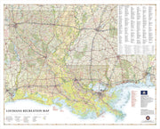Louisiana Recreation Map by Benchmark Maps