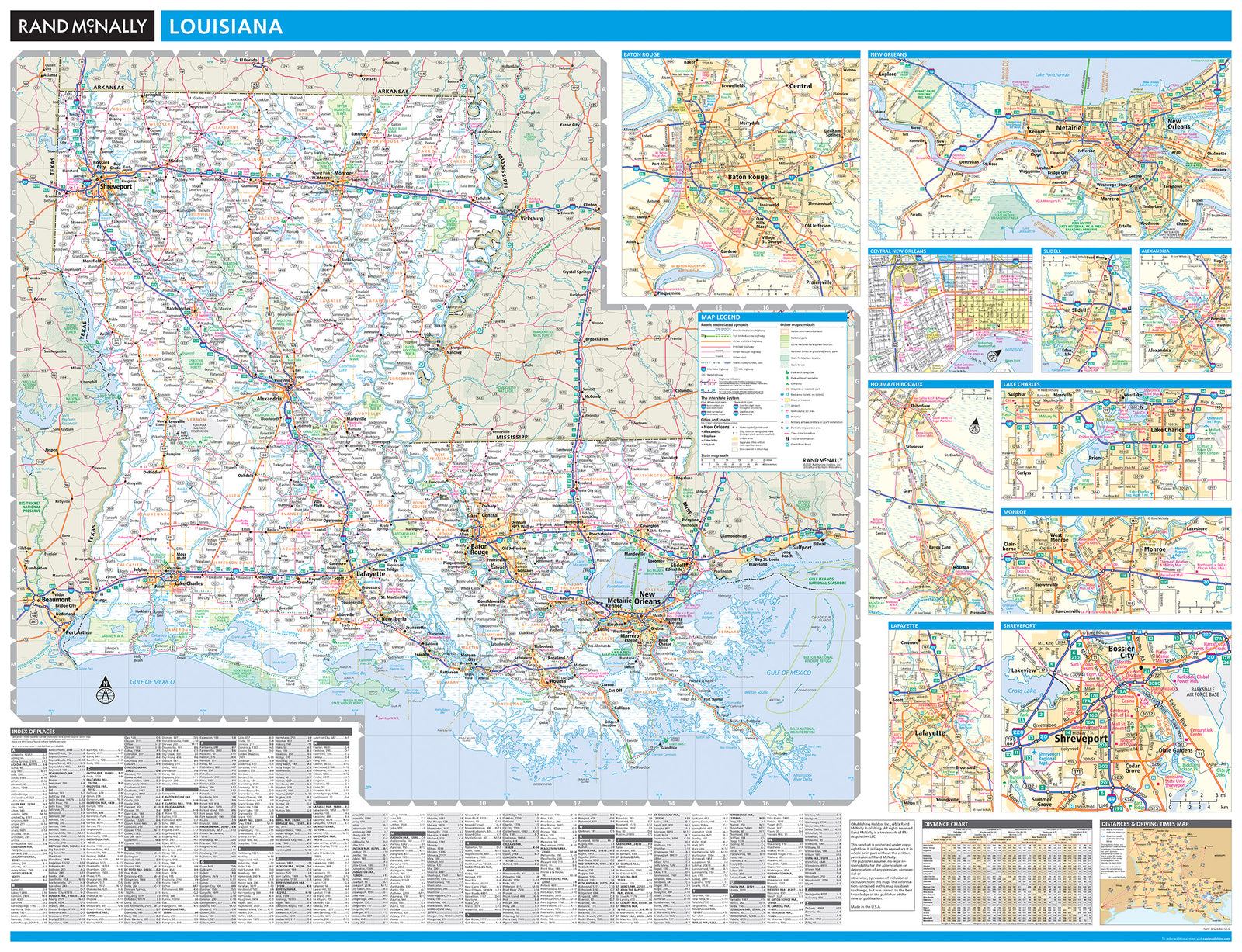 Louisiana by Rand McNally