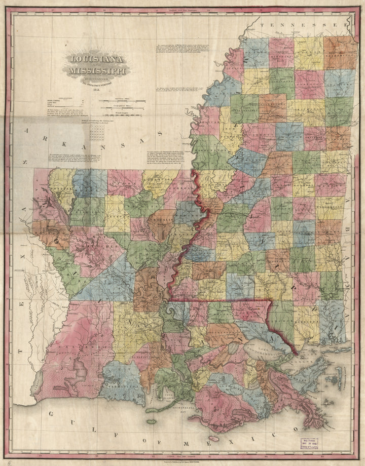 Louisiana and Mississippi, 1851