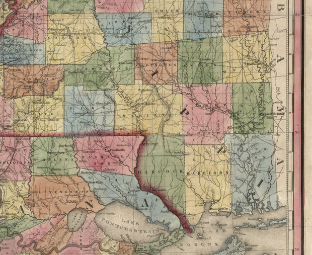 Louisiana and Mississippi, 1851