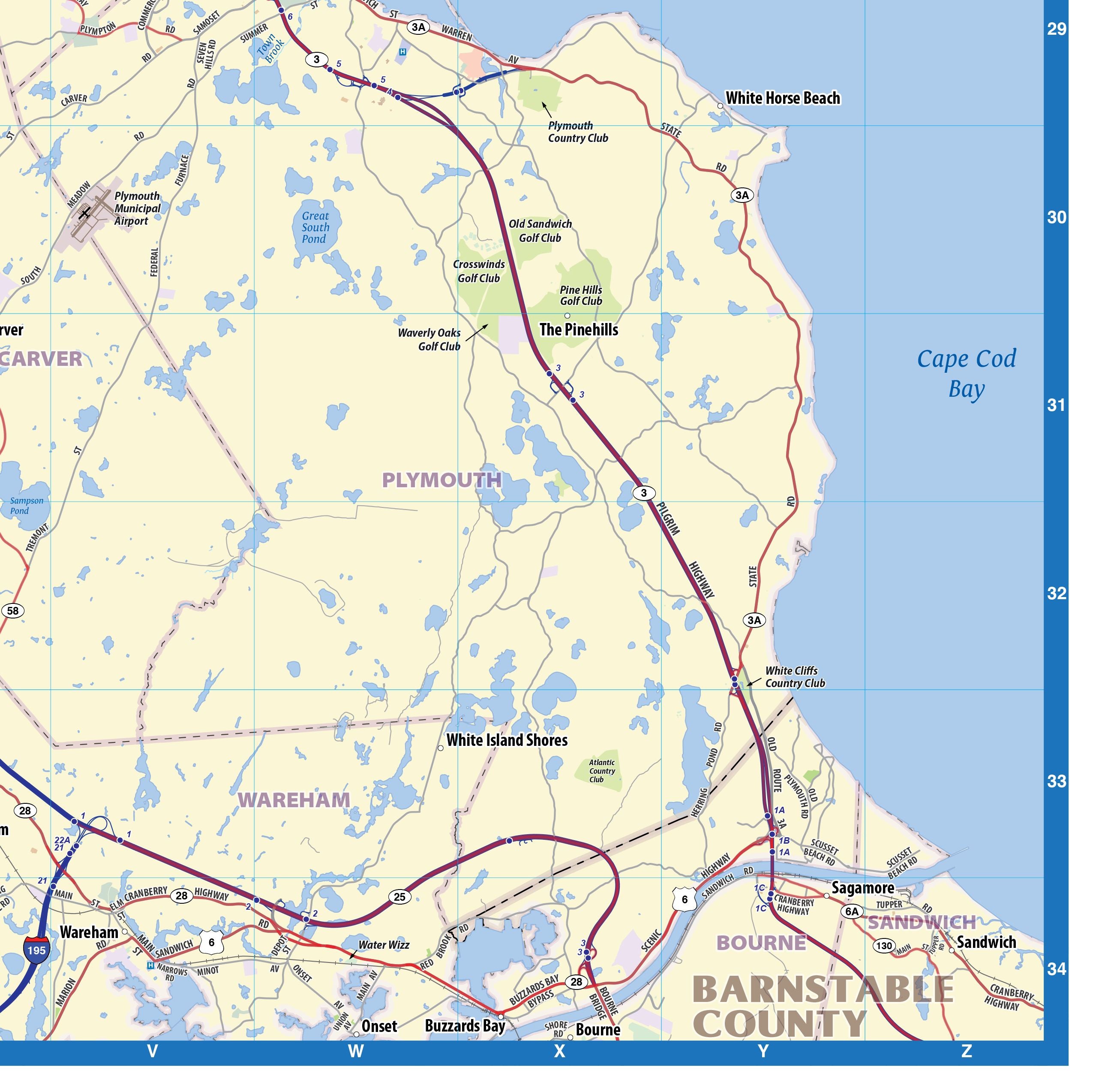 Boston Metro Area Wall Map – American Map Store