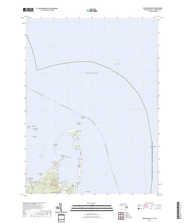 US Topo 7.5-minute map for Edgartown OE E MA