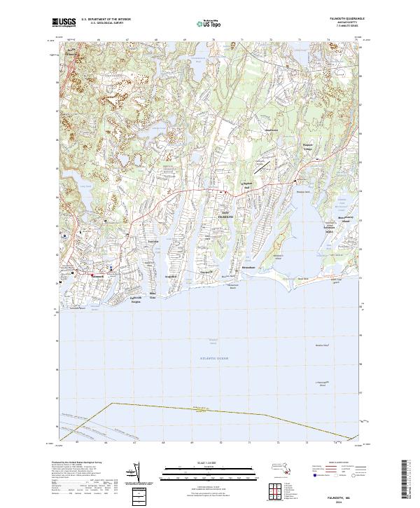 US Topo 7.5-minute map for Falmouth MA