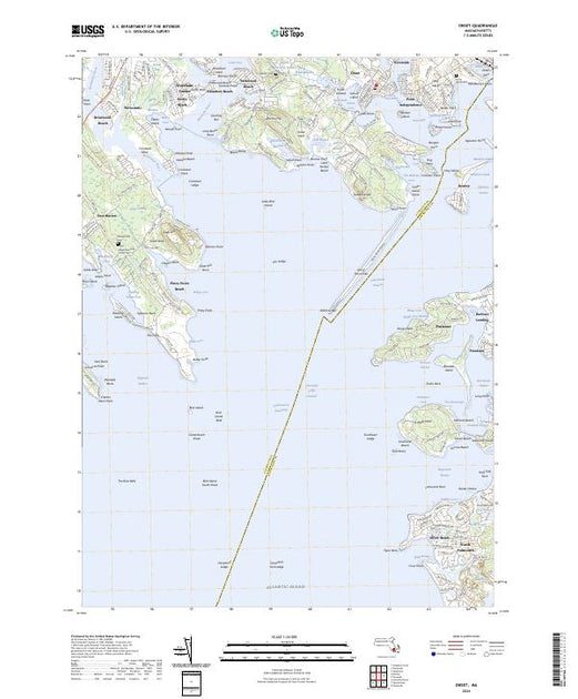 US Topo 7.5-minute map for Onset MA – American Map Store