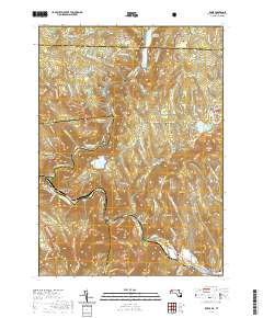 USGS US Topo 7.5-minute map for Rowe MAVT 2021 – American Map Store