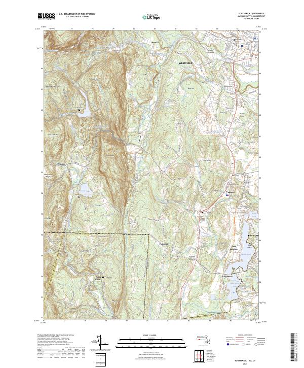Mact Map US Topo 7.5-minute map for Southwick MACT – American Map Store