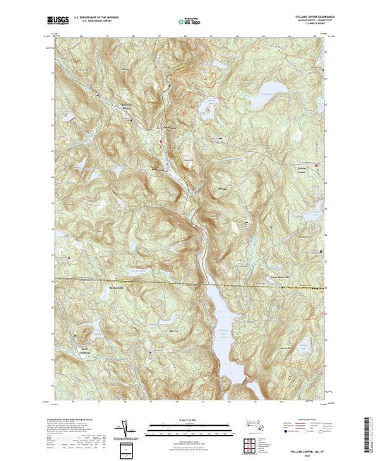 US Topo 7.5-minute map for Tolland Center MACT – American Map Store
